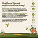 Rajamudi Organics' multifloral honey of bees and flowers.